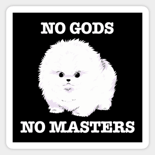 No Gods, No Masters (white) Sticker